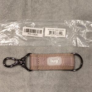 Lug Link Keyfob Key Chain - Sand Taupe - NWT